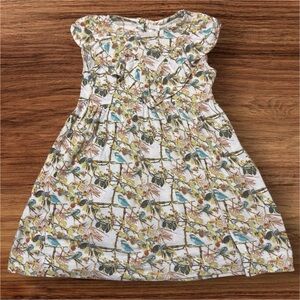 Kate Quinn Multicolor Bird and Floral Twirl Dress Size 18-24 Months